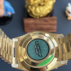 Đồng Hồ Rolex Day-Date Chế Tác Mặt Vàng Champgne Trọng Lượng 210 Gram Xưởng RC 40mm (2)