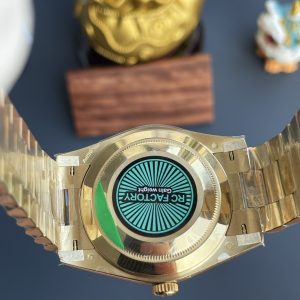 Đồng Hồ Rolex Day-Date Rep 11 Mặt Xanh Lá Khói Trọng Lượng 210 Gram Xưởng RC 40mm (2)