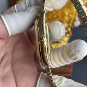 Đồng Hồ Rolex Day-Date Rep Cao Cấp Mặt Đen Trọng Lượng 210 Gram Xưởng RC 40mm (2)