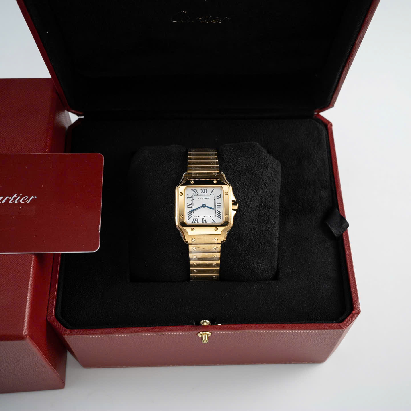 Đồng Hồ Nữ Cartier Santos Small Replica 11 Mặt Trắng Vỏ Phủ Vàng Hồng 27×34 (2) Đồng Hồ Nữ Cartier Santos Small Replica 11 Mặt Trắng Vỏ Phủ Vàng Hồng 27×34 (2)
